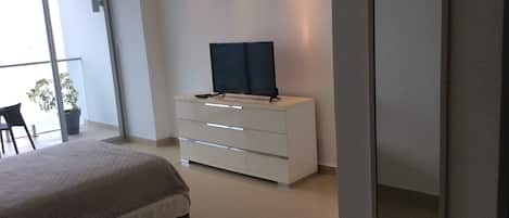 Bedroom currently have 2 Queen size beds. From either one, you will enjoy ALL!
