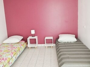 La chambre rose version lits simples