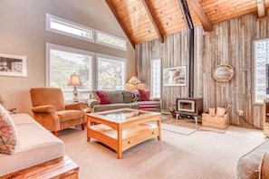 Living Room with Window Views