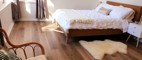 Sun drenched spacious master bedroom