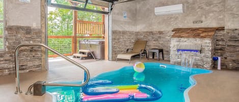 Splash in your own private indoor heated pool.