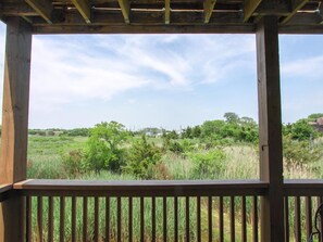 Back porch overlooking Cape May Meadows