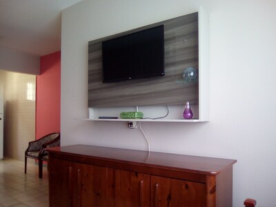 Aconchegante  apartamento a 150 mtrs da Praia Grande. 