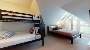 Secondary Bedroom w/ Queen Bed & Twin Over Double Bunk