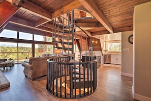 Spiral Staircase Access Between Floors