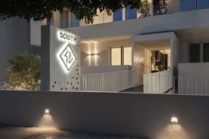 Front of property – evening/night