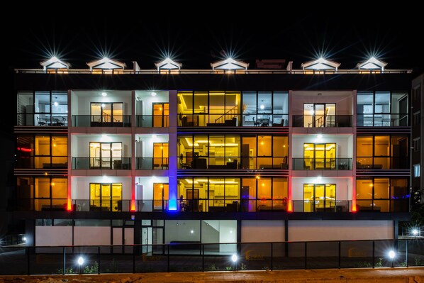 Front of property – evening/night