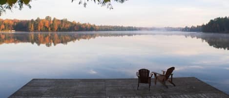 Enjoy an evening down by the lake and watch the beauty of nature