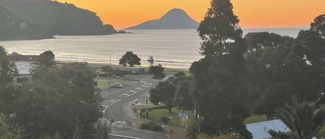 Sunset view from the house, West End and Whale Island