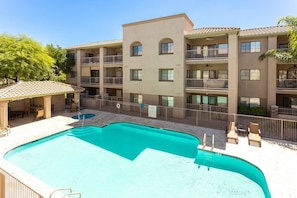 Escape the Desert sun and cool off in this Amazing pool