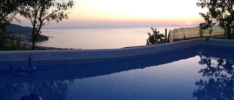 Piscina vista Agropoli, Capri e Costiera Amalfitana.