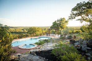 Swimming pool overlooking the countryside