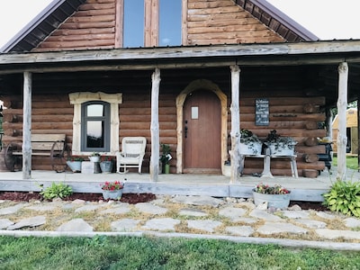 Cozy log cabin in the country