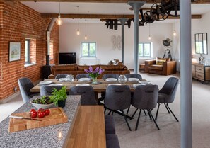 Open plan living area