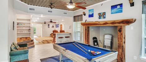 1 of 2 pool tables at this property!
