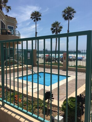 One of two spas overlooking the beach