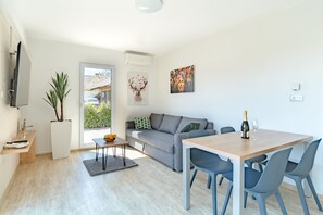 Living room and dining place.