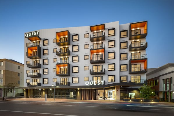 Front of property – evening/night