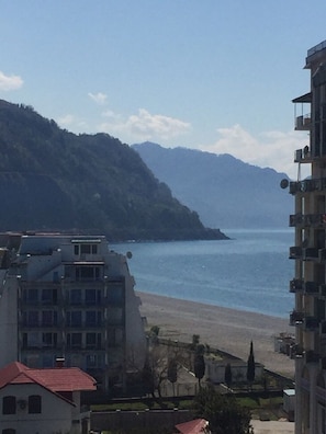 Vue sur la plage/lâocĂ©an