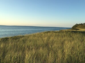 View from path of our private end of Menemsha beach 