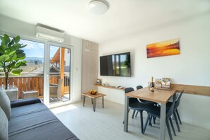 Living Room and Terrace.