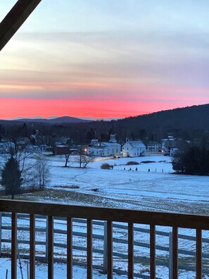 Sunset from Deck in winter