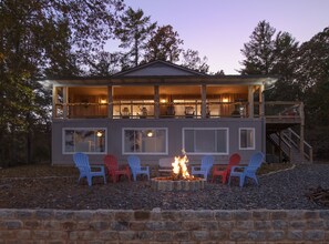 Lakeside fire pit