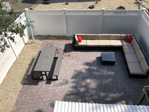 Fenced in yard w/ Outdoor Shower