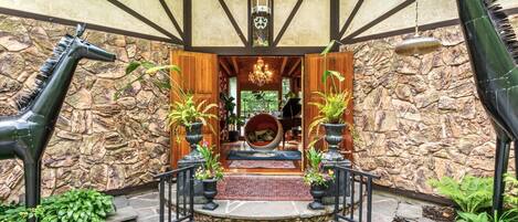 Entrance to Villa