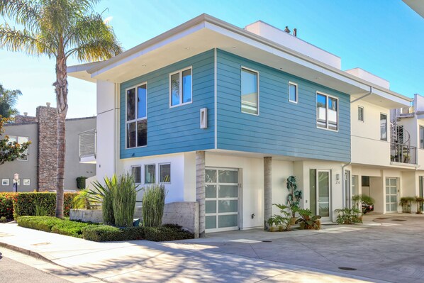 Thoughtfully crafted exterior to match the beachy vibes of Avila Beach,