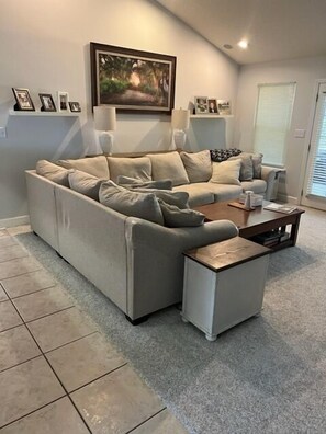 Living room from entry hallway