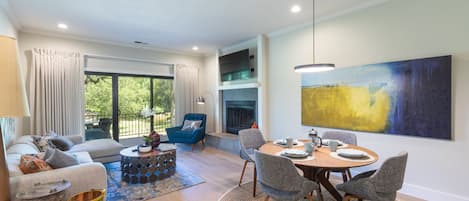 Beautifully-designed open plan living room