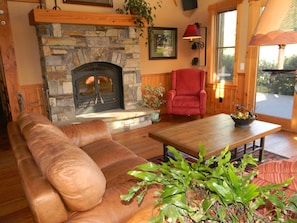 Living Room with Fireplace