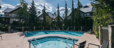 Northstar Complex's Pool & Hot Tub - A fantastic way to finish off the day with the family after your day's adventures!