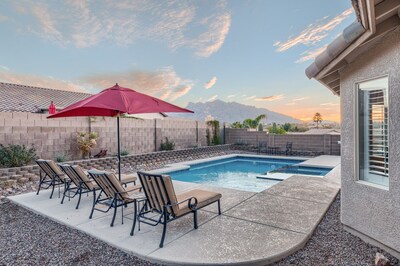 Relax and unwind in the pool and spa.  Pool may be heated for $350 per week.