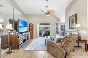 Living Room with flatscreen tv