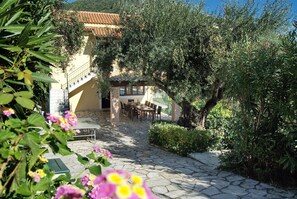 Path to the villa from the main entrance