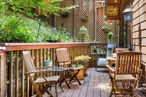 Embrace the Zen vibe on the back deck