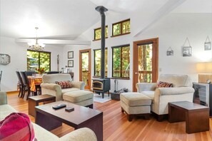 Comfort and coziness in the open concept living areas