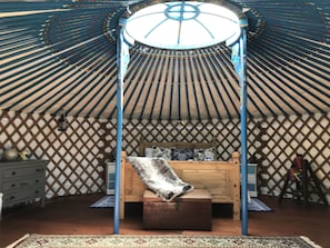Large Double Bed and Yurt Crown