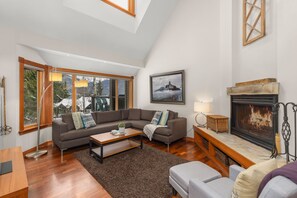 Open concept main living floor