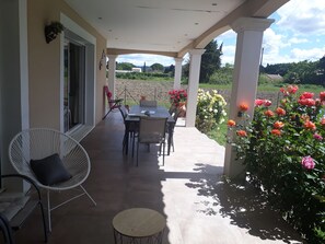 Terrasse coté Sud