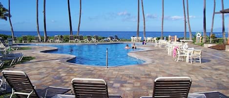 Our beachside pavilion pool.