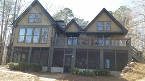 Lake side of house.