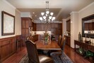 Elegant Dining Room Table in our Steamboat Springs Vacation Condo