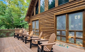 Ample seating on rear deck.