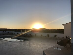 Sunset from the villa
