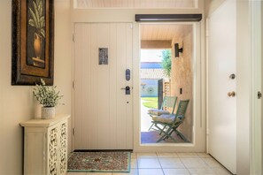 View of front door from inside