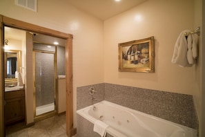 Master bathroom with jetted tub