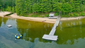 Private sandy beach